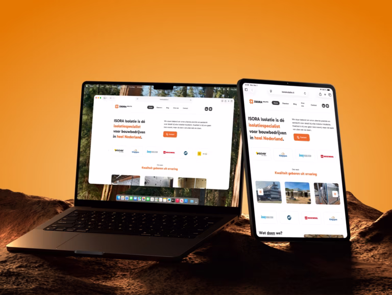 Custom B2B website design for ISORA Isolatie by Flowecto Digital